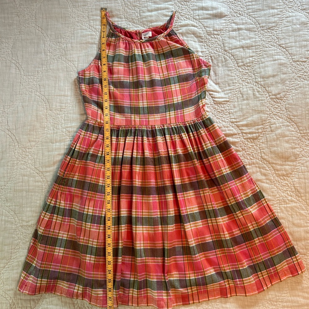 Lands' End Madras Sundress - fully lined, 100% cotton, has pockets! - Picture 6 of 14